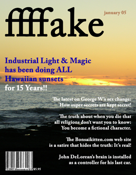 Reality  ain't what you think it is graphics - ffffake journal- Fake Magazine